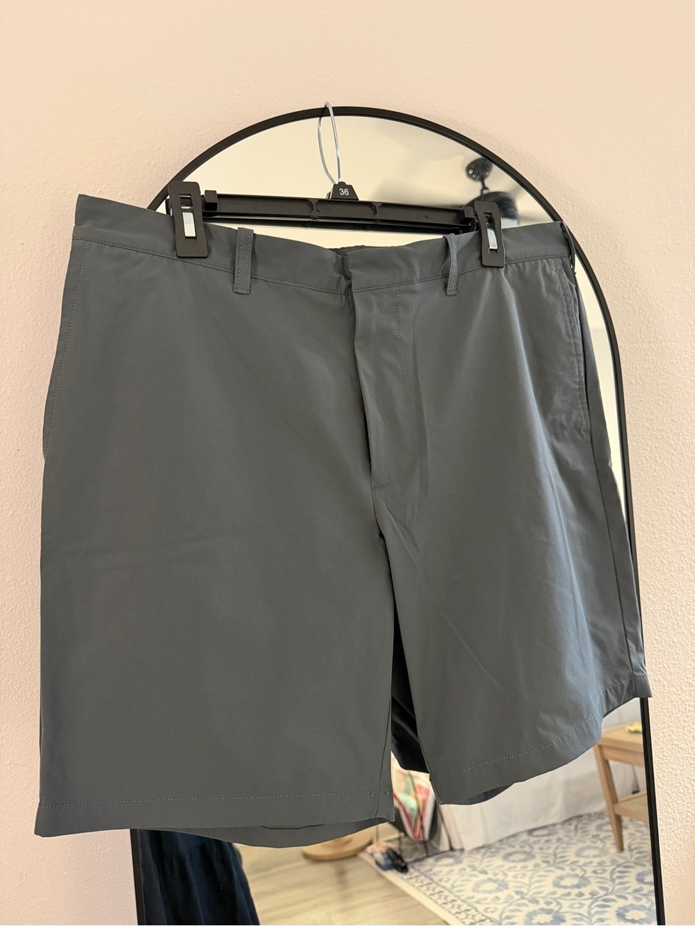 J. Crew Men's Charcoal Gray Flat-Front Chino Shorts